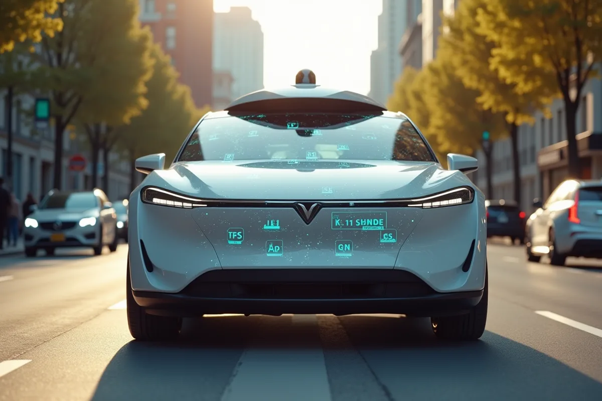 Véhicule autonome circulant sans conducteur sur route ouverte