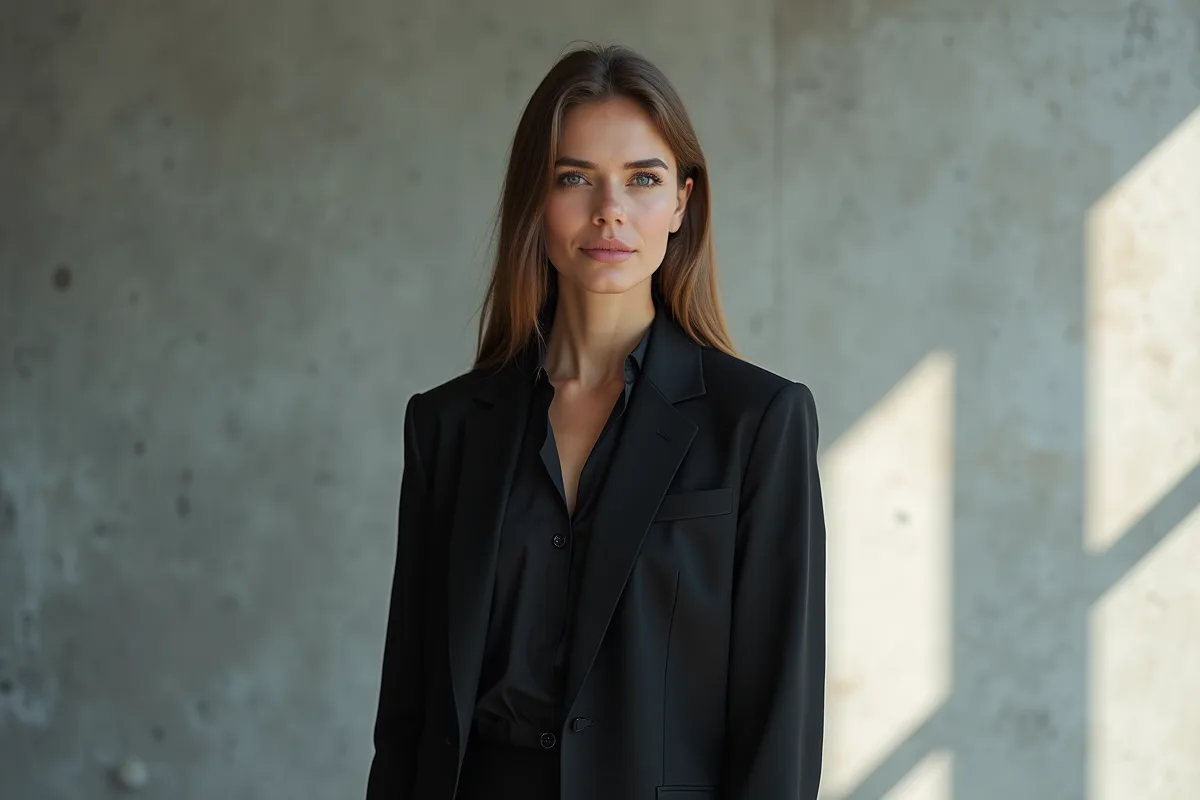 Nuances de noir symbolisant élégance et pouvoir féminin dans la mode