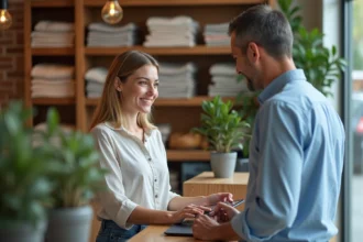 Caisse enregistreuse moderne pour commerces utilisant le mode SaaS