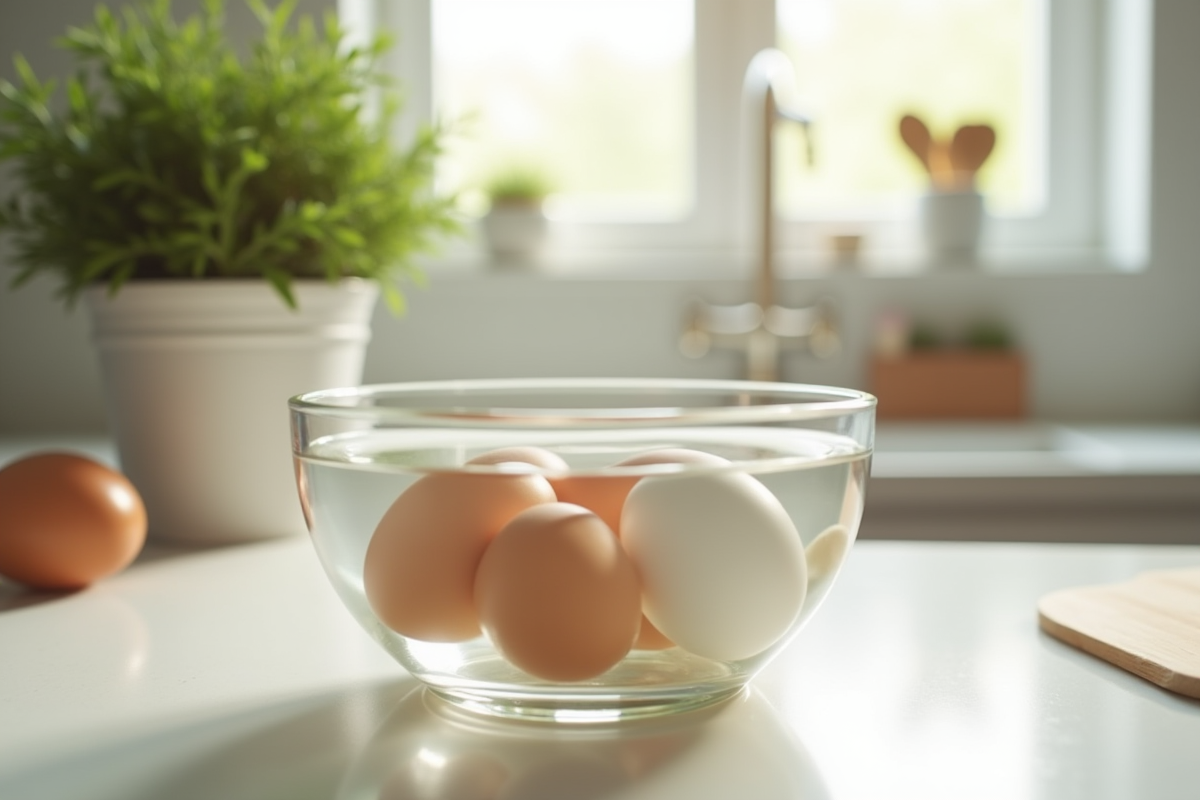 Oeufs dans un bol d